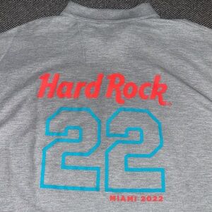 Hard Rock Cafe Miami 2022 Formula 1 F1 Racing Gray Polo Shirt 2XL